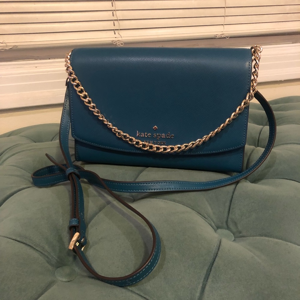 Teal Kate Spade Crossbody Bag